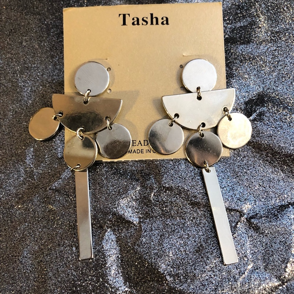 Tasha silver geometric drop earrings Nordstrom